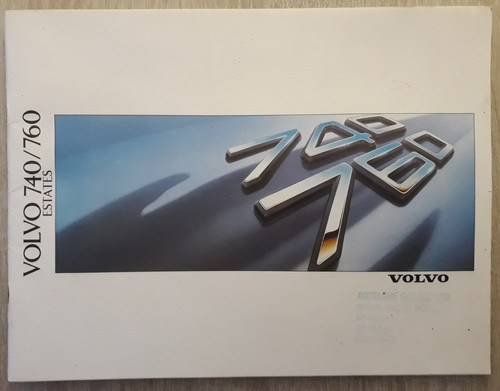 Volvo 740 760 depliant - volvo, gamma