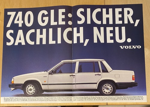 Pubblicità volvo 740 gle - volvo, 1984