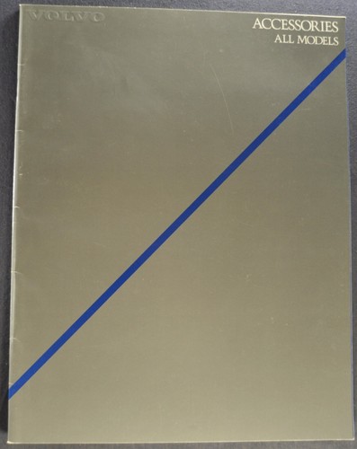 Brochure accessori volvo 1986 - accessori,