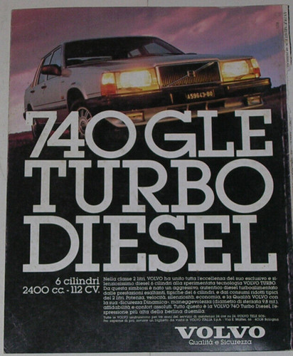 Advert pubblicità 1986 - advert,